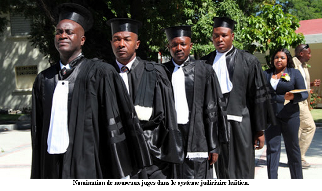 Nomination d’une douzaine de juges dans le système judiciaire haïtien